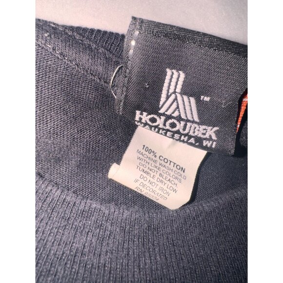 Harley Davidson Mens Black Graphic T-Shirt Flame Eagle Logo XL - Picture 6 of 8